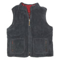 EDDIE BAUER Mens Black Reversible Fleece Jacket M Zip Casual Warm Vest