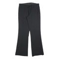 ENERGIE Womens Black Regular Flared Polyester Trousers W32 L32 Classic Zip