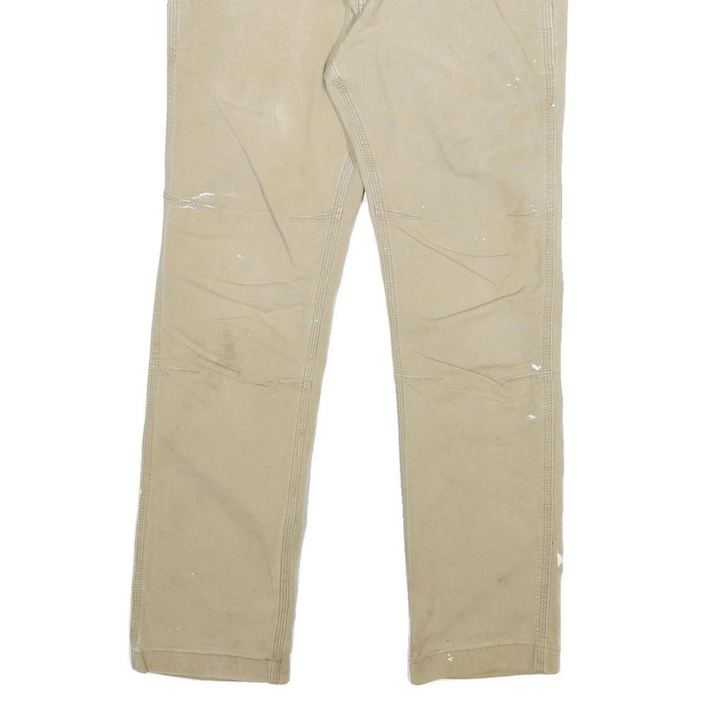CARHARTT Mens Cotton Blend Beige Regular Straight Leg Trousers W30 L29 Workwear