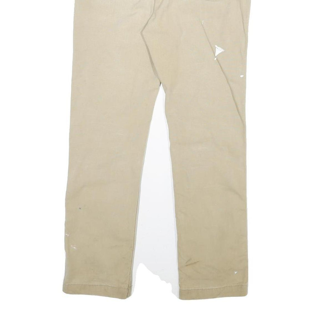 CARHARTT Mens Cotton Blend Beige Regular Straight Leg Trousers W30 L29 Workwear