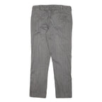 MARINA MILITARE Mens Cotton Blend Grey Slim Trousers W31 L27 Stylish Casual Wear