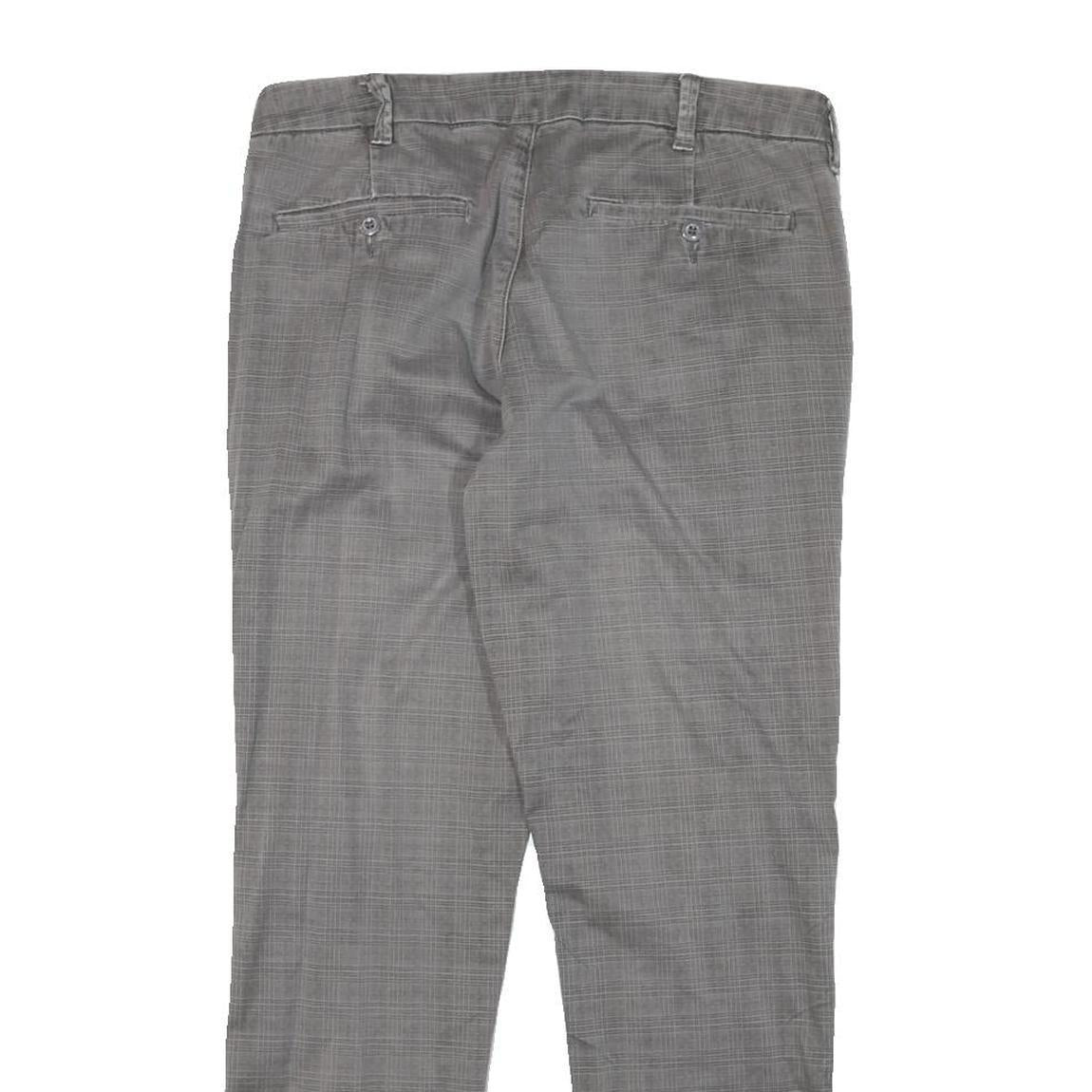 MARINA MILITARE Mens Cotton Blend Grey Slim Trousers W31 L27 Stylish Casual Wear