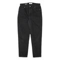 BERSHKA Womens Jeans Black Relaxed Straight Denim Medium W30 L29 Classic Style