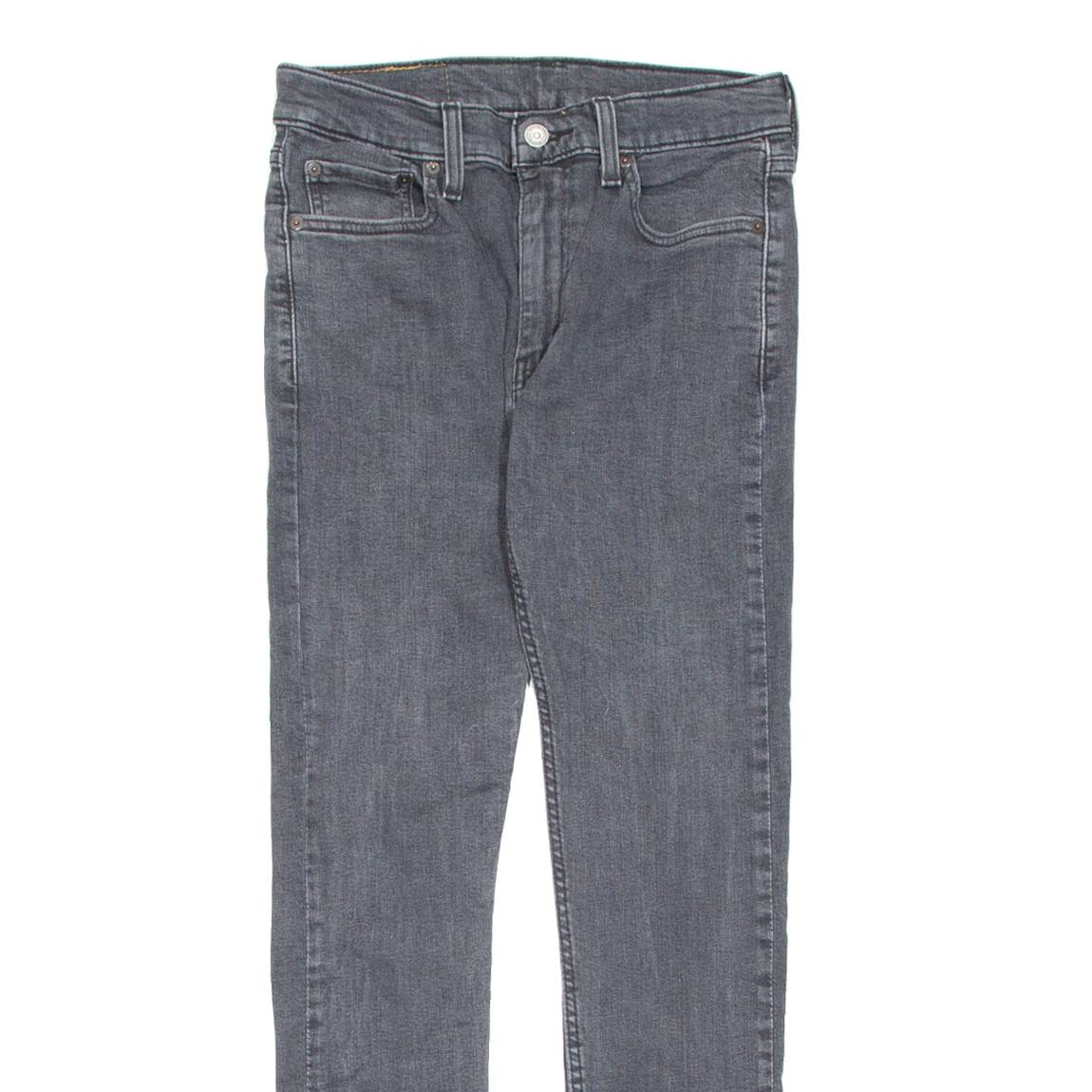 LEVI'S 519 Jeans HI-BALL Mens Black Slim Skinny W30 L28