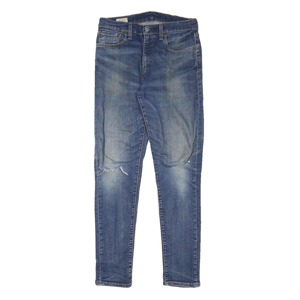LEVI'S 512 Mens Jeans Blue Slim Skinny Denim Medium Wash W30 L30 Distressed