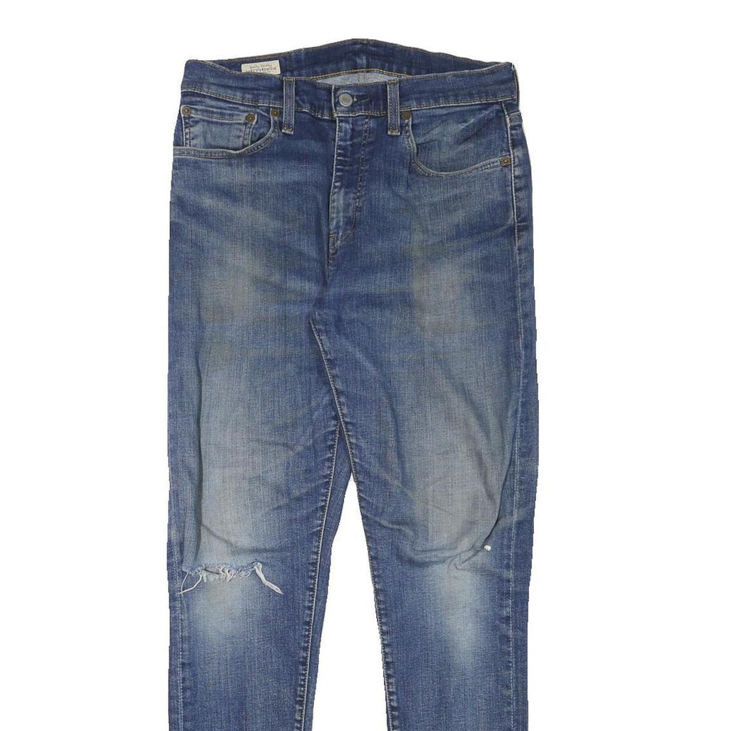 LEVI'S 512 Mens Jeans Blue Slim Skinny Denim Medium Wash W30 L30 Distressed