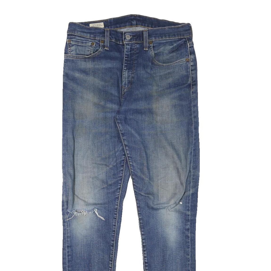 LEVI'S 512 Mens Jeans Blue Slim Skinny Denim Medium Wash W30 L30 Distressed