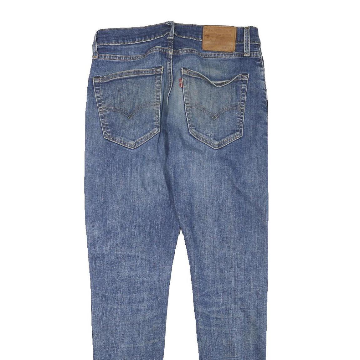 LEVI'S 512 Mens Jeans Blue Slim Skinny Denim Medium Wash W30 L30 Distressed