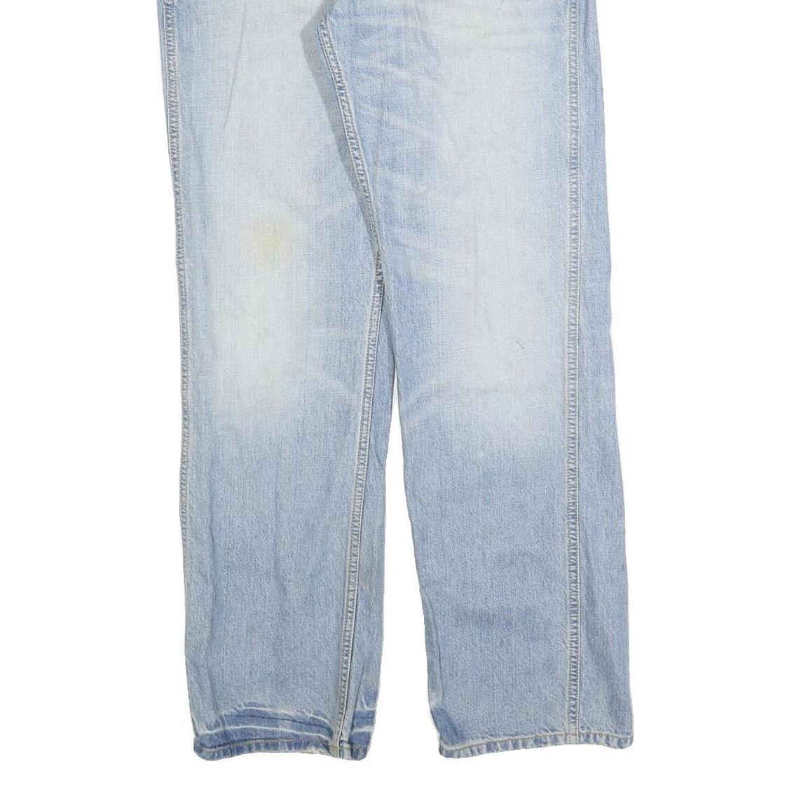 CARHARTT Mens Jeans Blue Regular Straight Denim Light W30 L32 Classic Zip