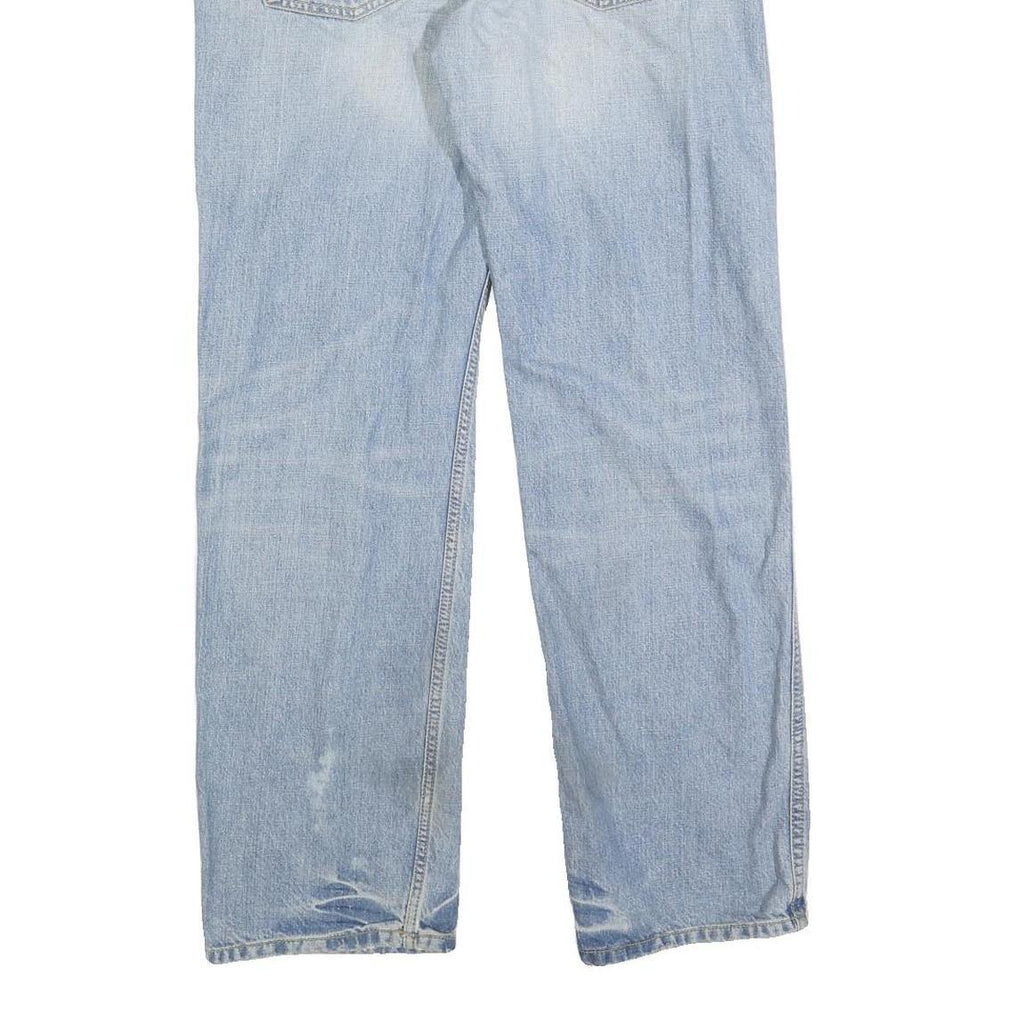 CARHARTT Mens Jeans Blue Regular Straight Denim Light W30 L32 Classic Zip