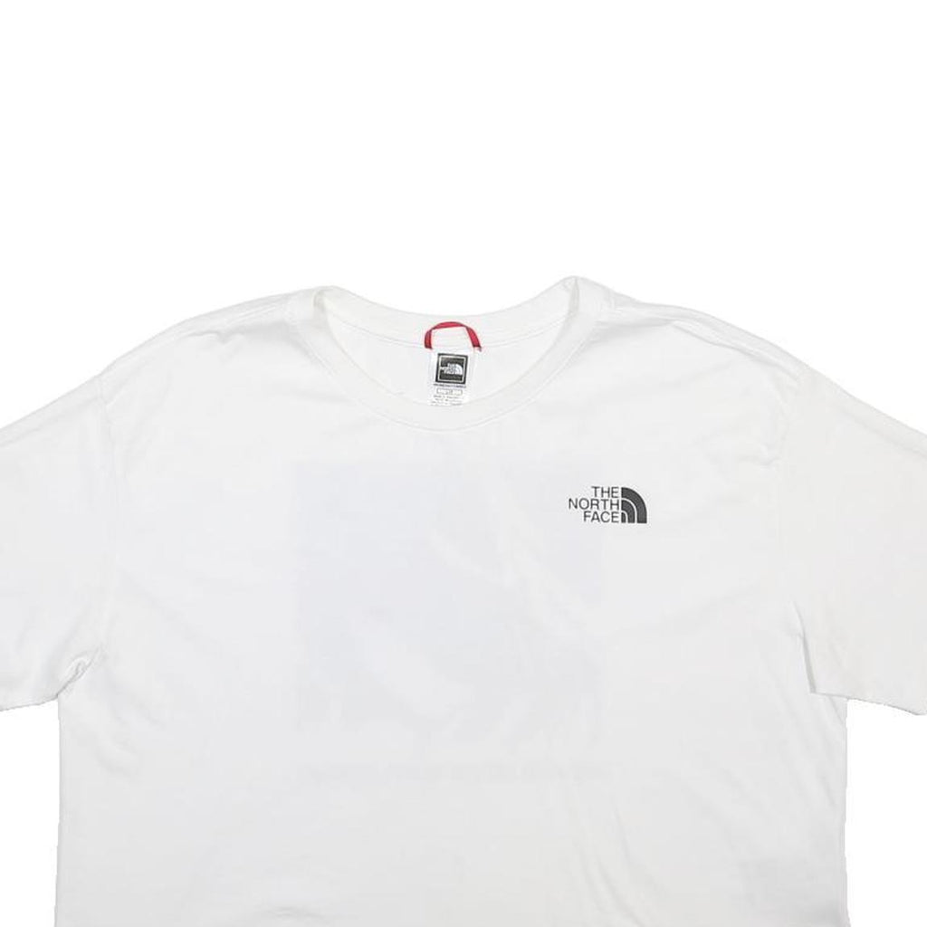 THE NORTH FACE Womens White Graphic T-Shirt L Short Sleeve Crew Neck Exploration