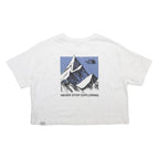 THE NORTH FACE Womens White Graphic T-Shirt L Short Sleeve Crew Neck Exploration
