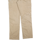 CARHARTT Mens Cotton Blend Beige Regular Straight Trousers W34 L34 Workwear