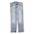 LEVI'S 501 Mens Jeans Blue Regular Straight Denim Light W38 L34 Button Closure