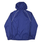 ADIDAS Mens Blue Outdoor Jacket S Nylon Plain Hooded Zip