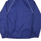 ADIDAS Mens Blue Outdoor Jacket S Nylon Plain Hooded Zip