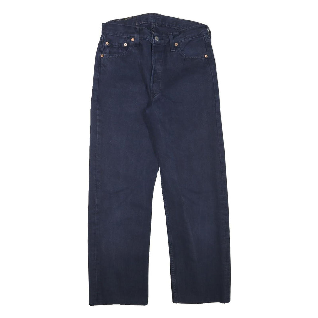 LEVI'S Mens Jeans Blue Regular Straight Denim Raw W28 L27 Classic Button Fly