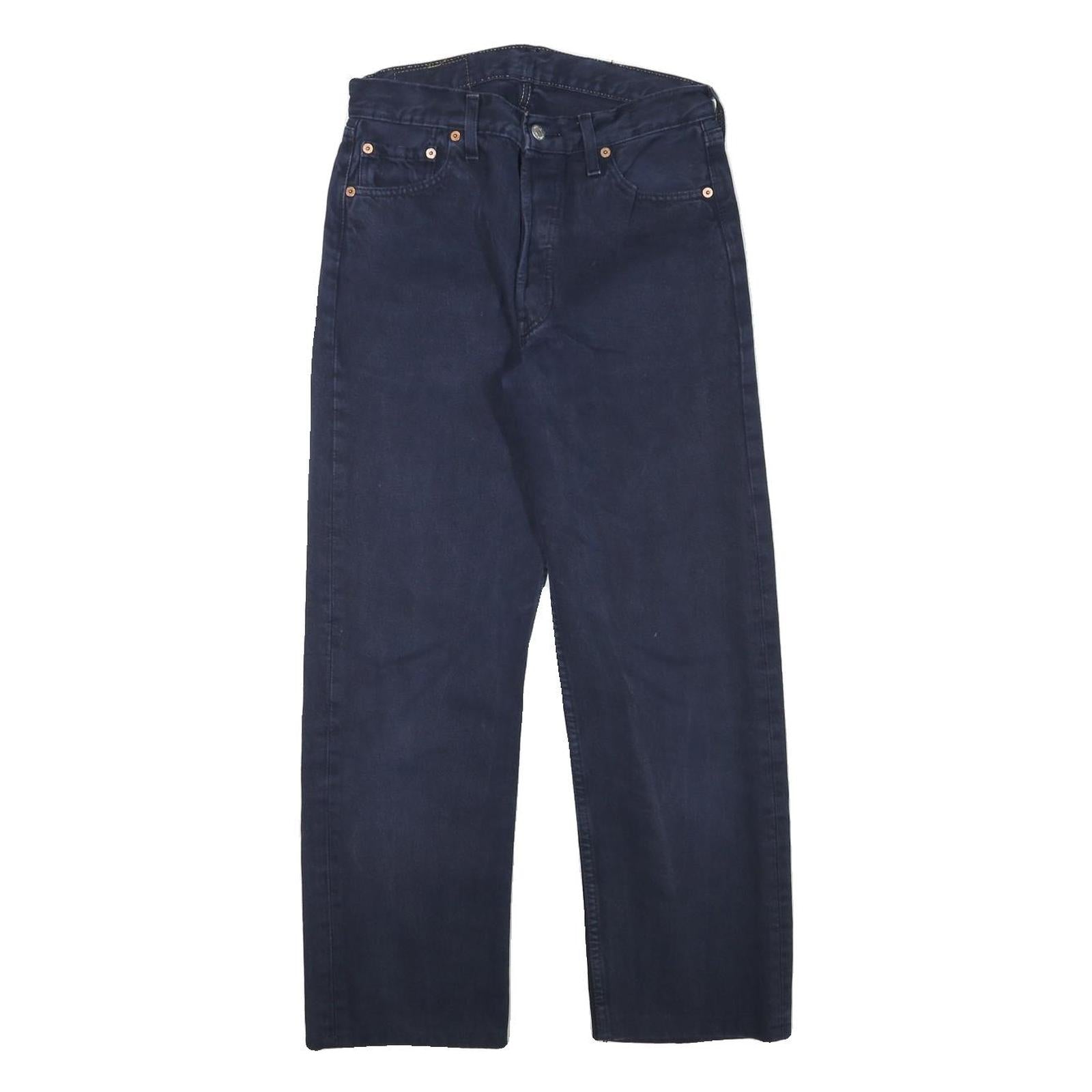 LEVI'S Mens Jeans Blue Regular Straight Denim Raw W28 L27 Classic Button Fly