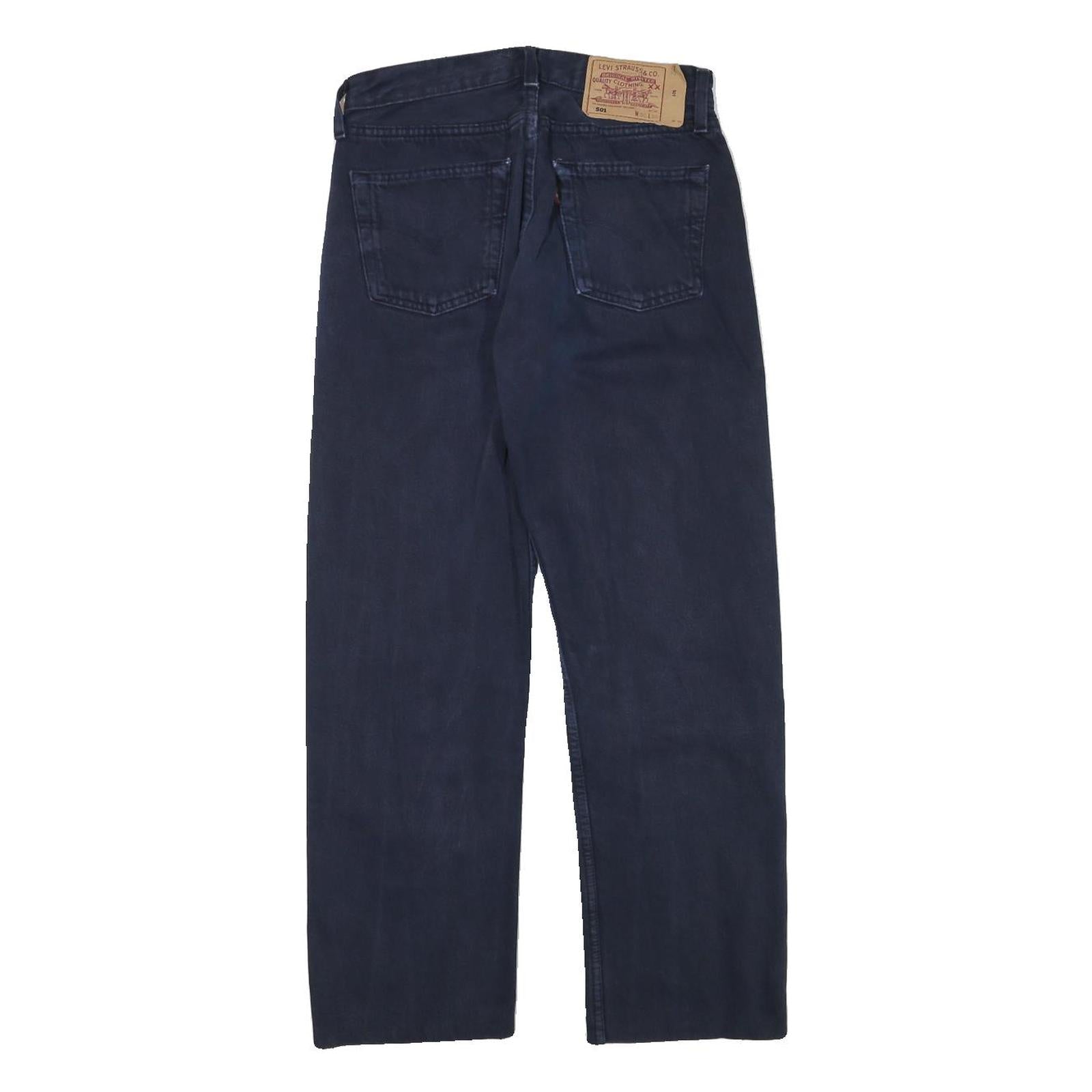 LEVI'S Mens Jeans Blue Regular Straight Denim Raw W28 L27 Classic Button Fly