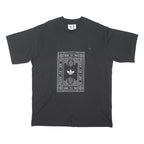 ADIDAS ORIGINALS Mens Black Barcelona Graphic T-Shirt L Short Sleeve Crew Neck