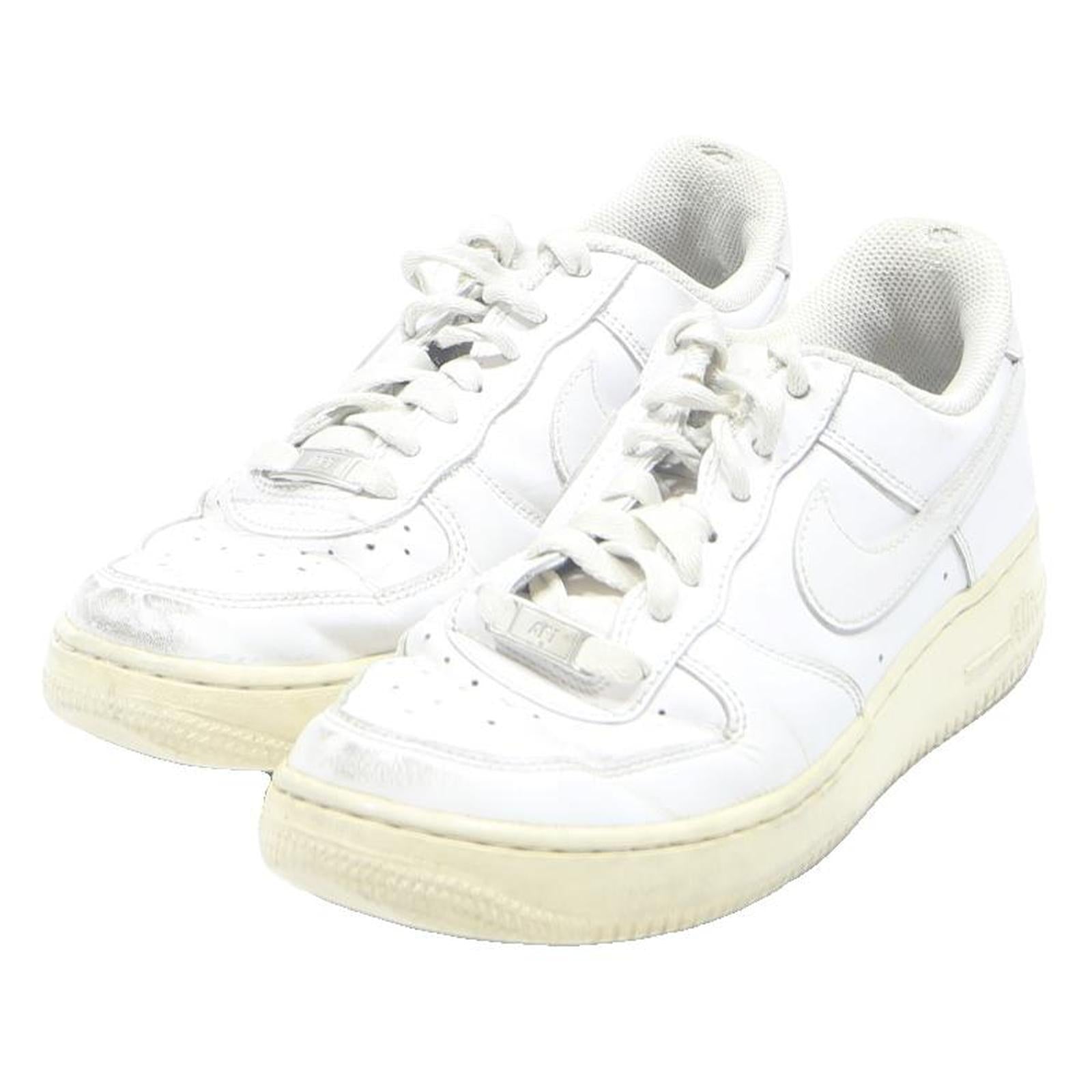 NIKE Air Force 1 Women's White Leather Trainers UK 5.5 Classic Casual