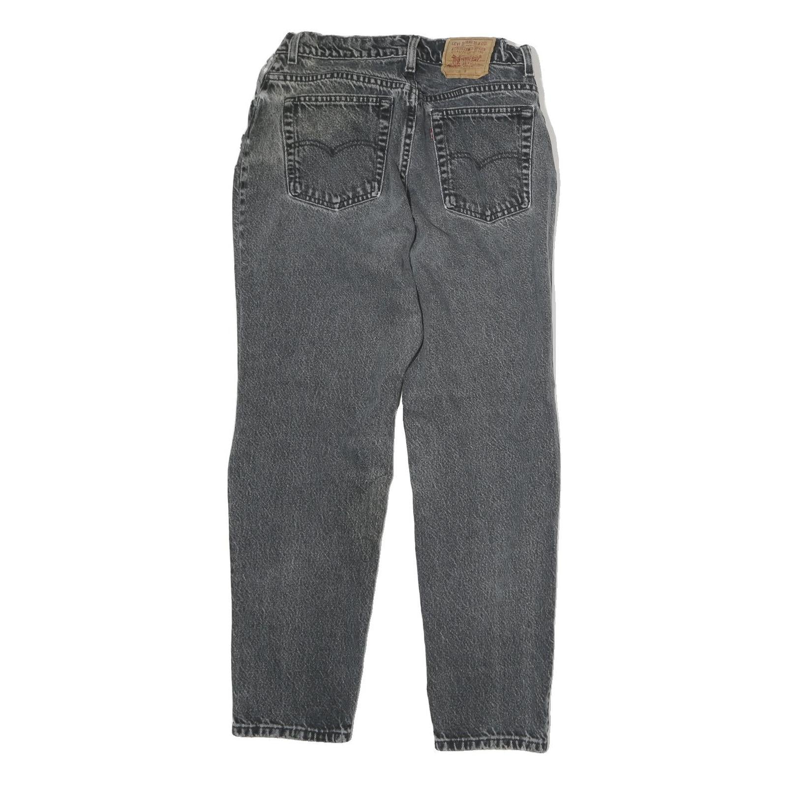 LEVI'S Mens Jeans Black Slim Skinny Denim W28 L27 Classic Cotton Zip Fastening
