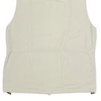 COLUMBIA Mens Beige Nylon Outdoor Jacket M Titanium Zip Utility Pockets Vest