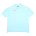 KAPPA Mens Blue Short Sleeve Plain XL Cotton Polo Shirt Logo