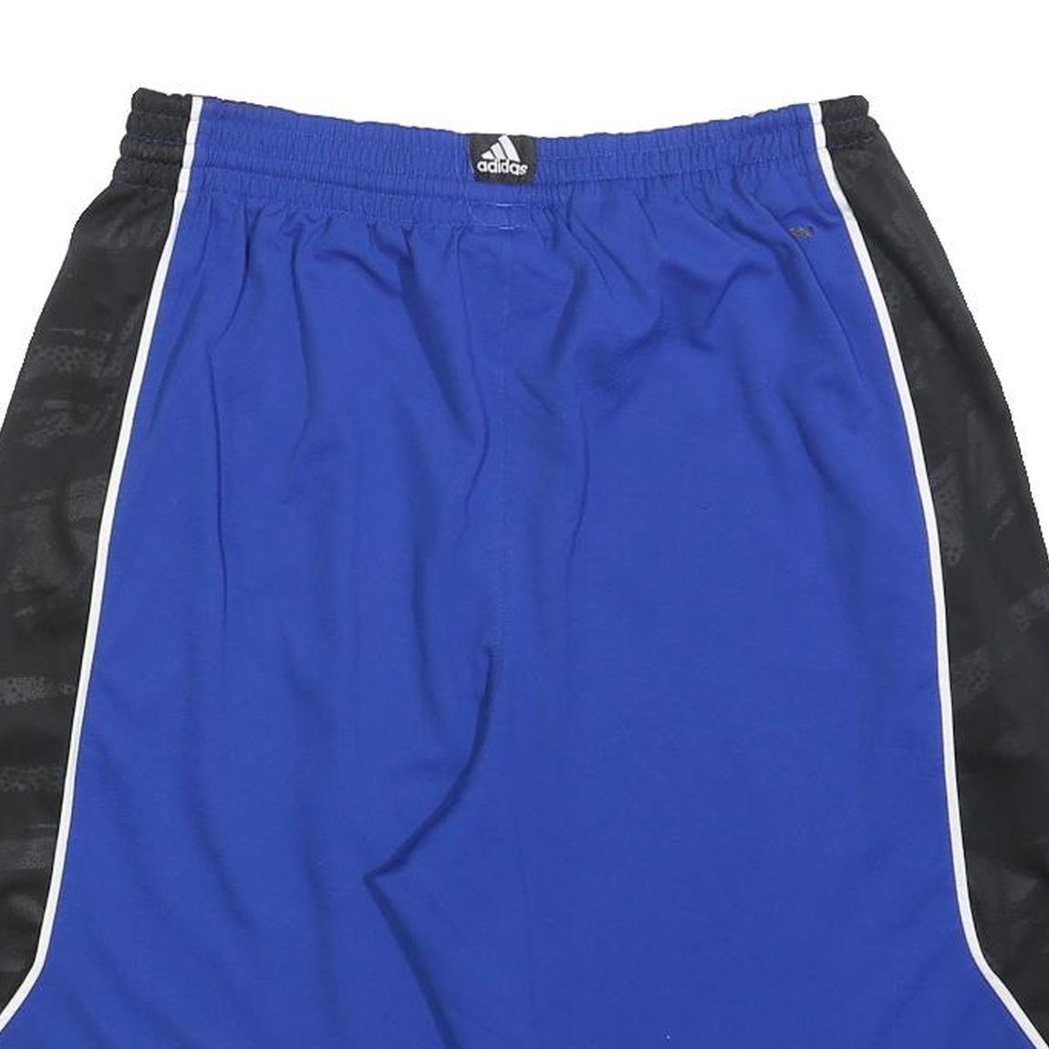 ADIDAS Mens Shorts Blue & Black Sports Basketball M W30 Athletic