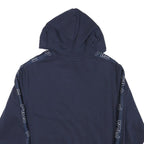 FILA Mens Navy Blue Red & White Hoodie M Logo Printed Casual Pullover