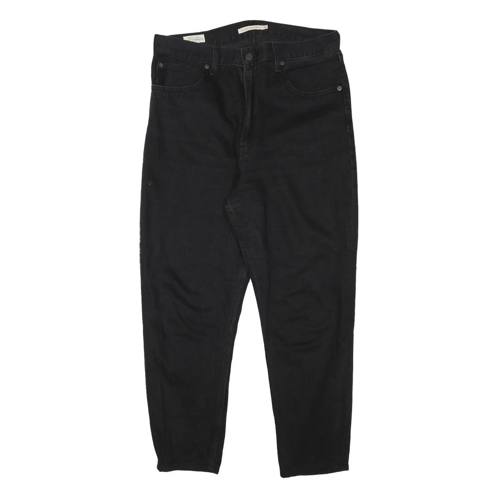 LEVI'S Womens Relaxed Black Denim Jeans W31 L24 Classic Zip Cotton Blend