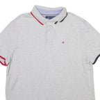 TOMMY HILFIGER Mens Polo Shirt Grey L