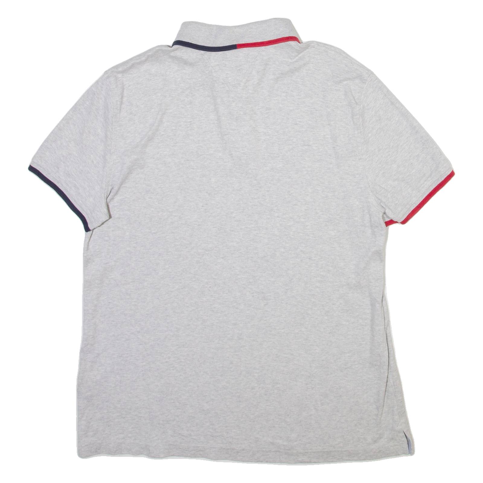 TOMMY HILFIGER Mens Polo Shirt Grey L