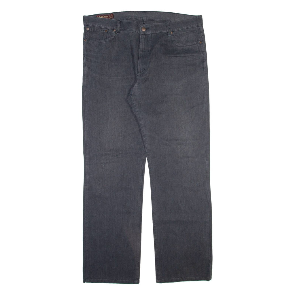 MARLBORO Mens Trousers Grey Regular Straight W42 L34
