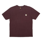 CARHARTT Mens Maroon Graphic T-Shirt M Short Sleeve Crew Neck Pocket Logo