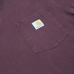 CARHARTT Mens Maroon Graphic T-Shirt M Short Sleeve Crew Neck Pocket Logo