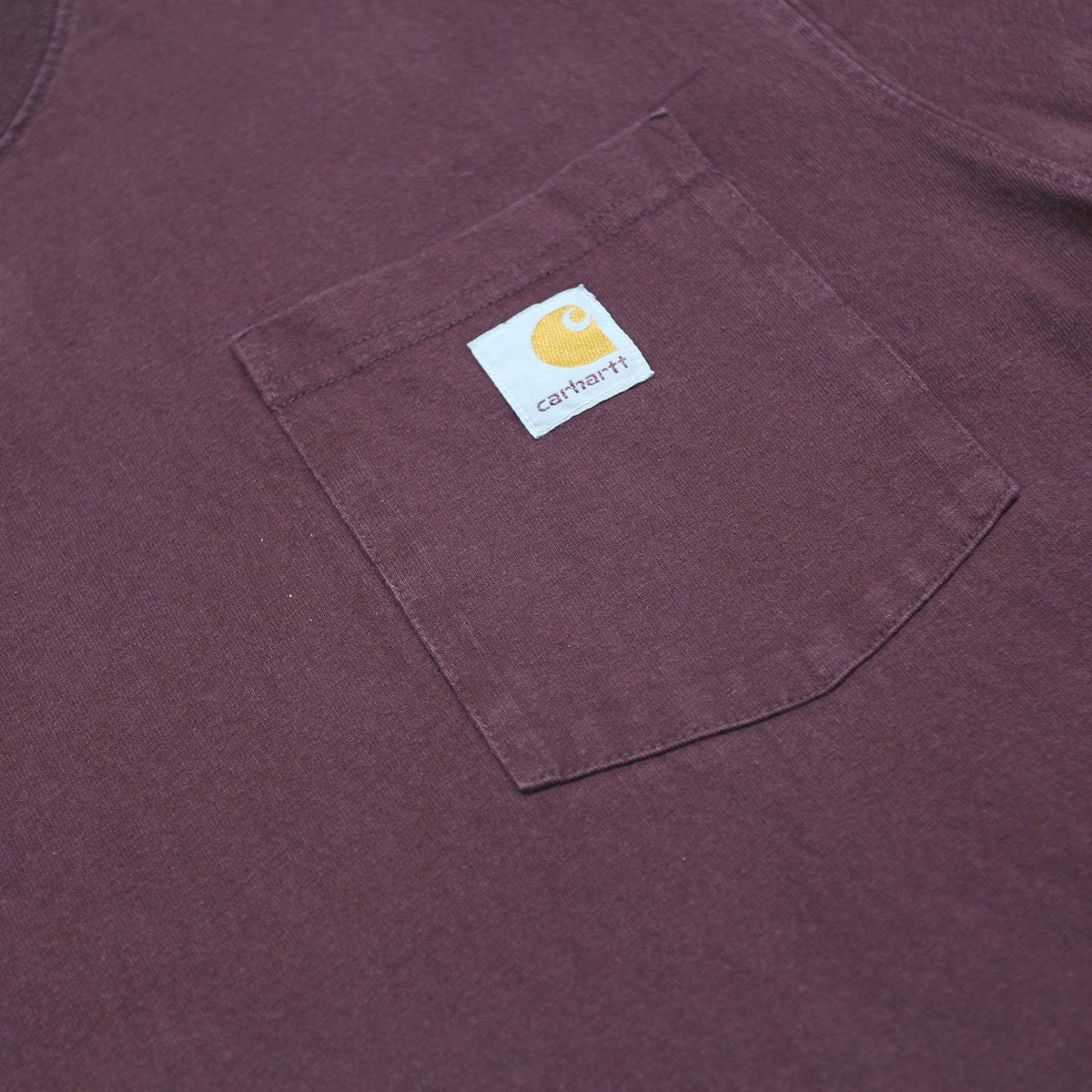CARHARTT Mens Maroon Graphic T-Shirt M Short Sleeve Crew Neck Pocket Logo