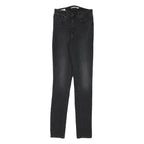 LEVI'S Womens Jeans Black Slim Skinny Denim Medium W24 L30 Stretch Comfort