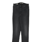 LEVI'S Womens Jeans Black Slim Skinny Denim Medium W24 L30 Stretch Comfort
