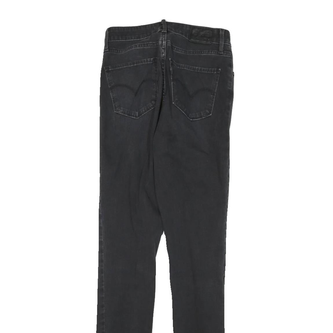 LEVI'S Womens Jeans Black Slim Skinny Denim Medium W24 L30 Stretch Comfort