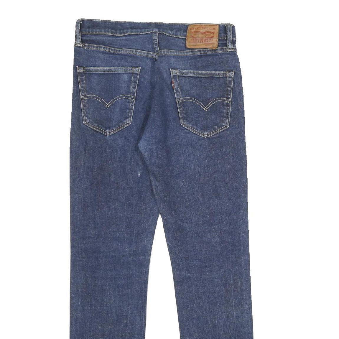 LEVI'S 511 Slim Mens Jeans Blue Slim Skinny Denim Medium W32 L32 Zip