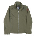 NAPAPIJRI Womens Green Zip Jacket M Polyester Blend Plain Casual Outdoor