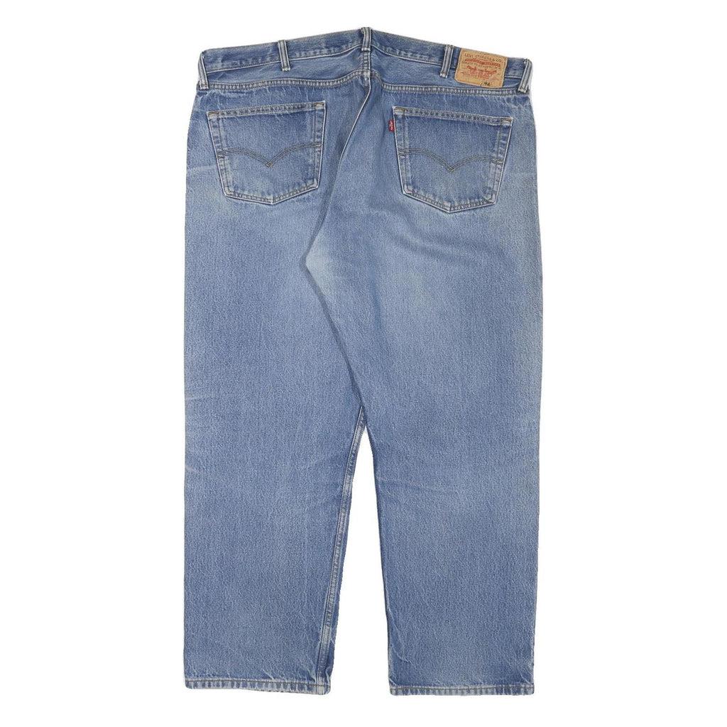 LEVI'S 501 Mens Jeans Blue Regular Straight Denim Medium W43 L29 Button Closure