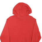 NIKE Mens Red Hoodie S S Logo Cotton Blend Pullover Sweatshirt