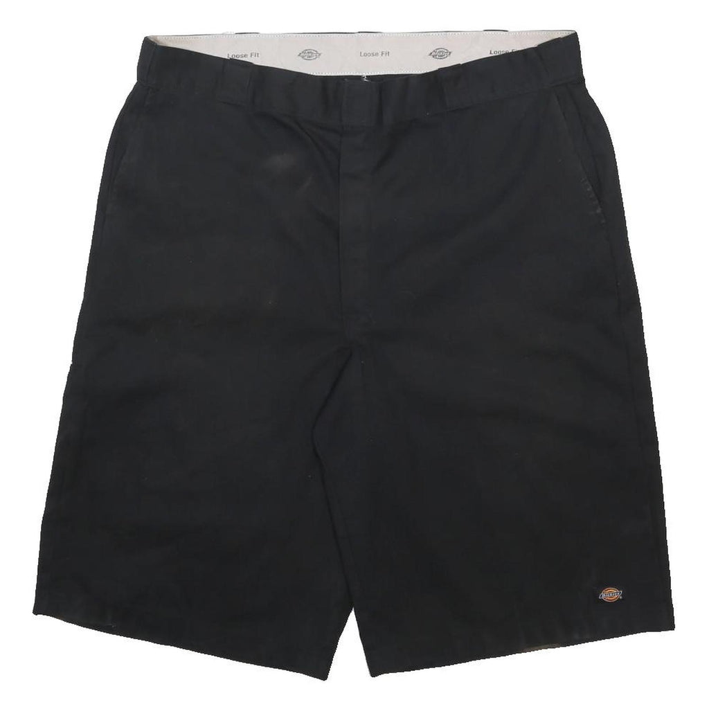 DICKIES Mens Shorts Black Casual 2XL W44 Classic Workwear Relaxed Fit