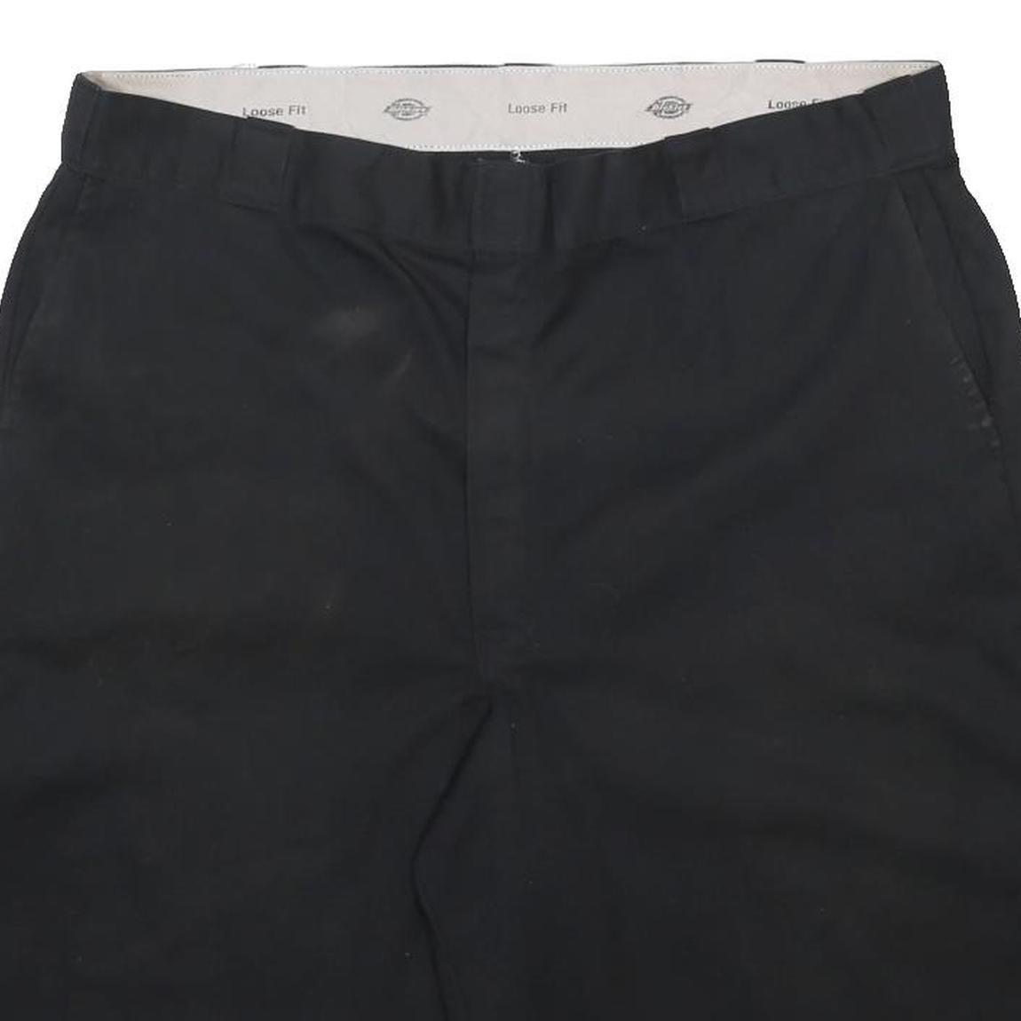DICKIES Mens Shorts Black Casual 2XL W44 Classic Workwear Relaxed Fit