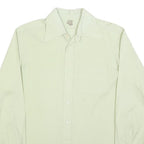 JACQUES BRITT Mens Cream Shirt M Classic Button Collar Cotton Blend Formal