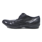 BATA Mens Black Leather Lace-Up Shoes UK 7 Comfortable Formal Footwear