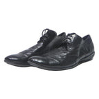 BATA Mens Black Leather Lace-Up Shoes UK 7 Comfortable Formal Footwear
