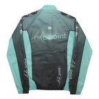 TZAMO Mens Blue & Black Bike Point Zip Jacket S Polyester Sportswear Cycling